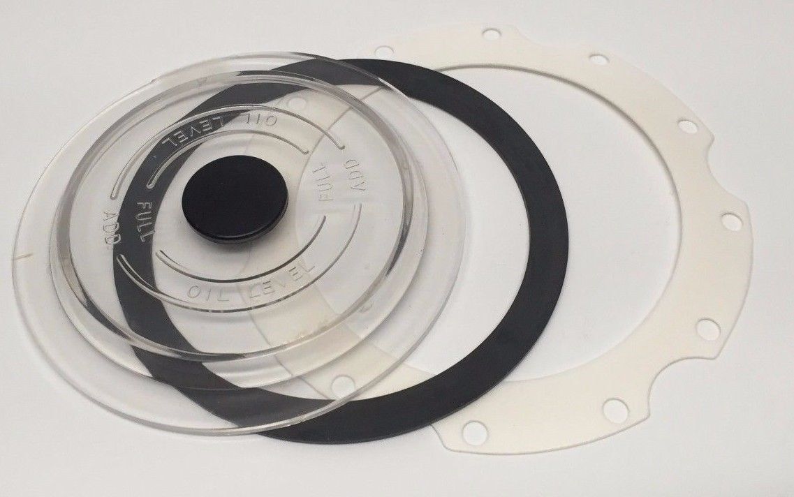 MVP 4-3/8" Diameter Window Kit for Standard 6 Hole Aluminum Truck Trailer Hubcap