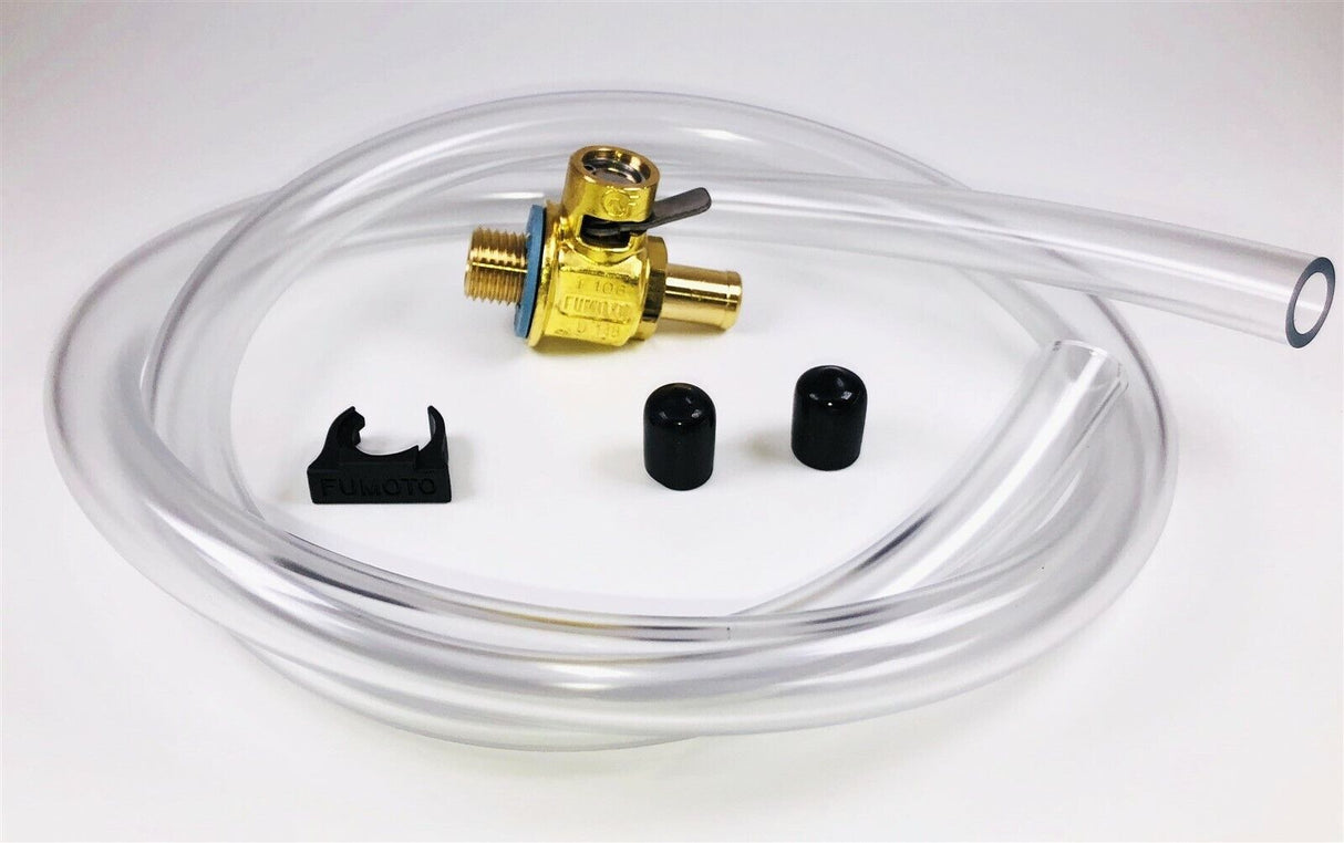 Fumoto F104N Oil Drain Valve with Heavy Duty 3' Hose Kit for Fumoto Long Nipple