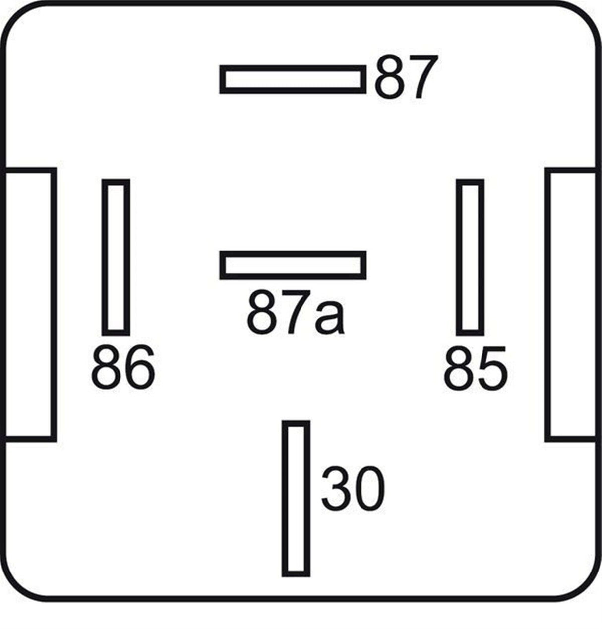 GEBE 990041 5 Terminal Changeover Mini Relay 12V 30/40A - Made in Germany