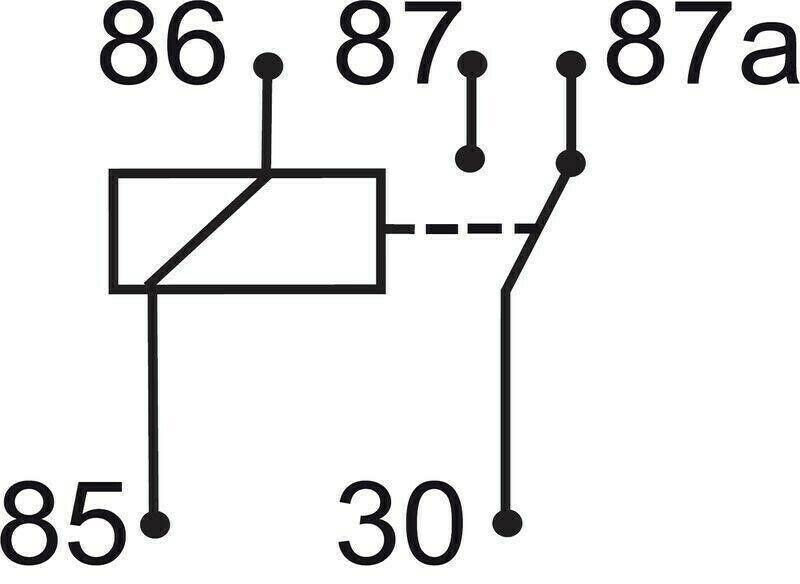 GEBE 990041 5 Terminal Changeover Mini Relay 12V 30/40A - Made in Germany