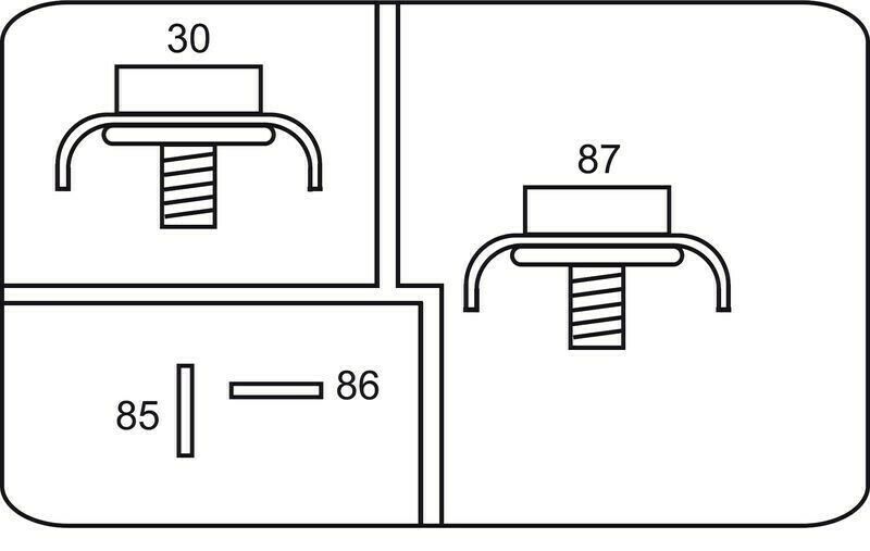 GEBE 990121 4 Terminal Heavy Duty SPST NO Relay 12V 75A - Made in Germany