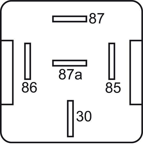 GEBE 991121 5 Terminal Pin Changeover Relay 6V 30/40A - Made in Germany