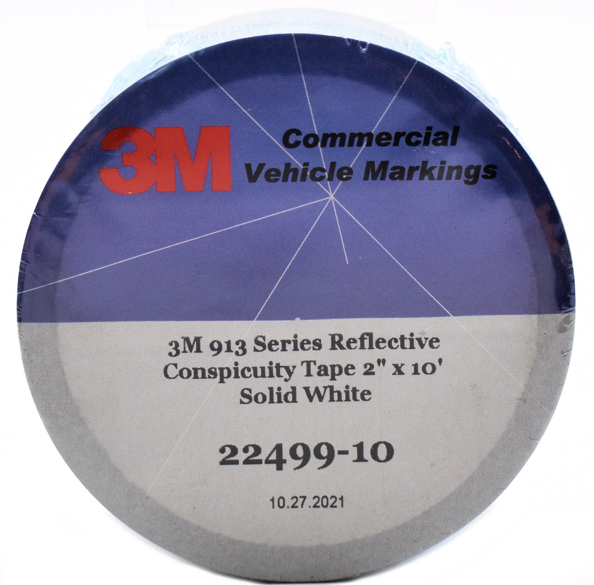 Genuine 3M 2" x 10' Solid White 913-10 DOT-C2 Conspicuity Reflective Tape 22499-10