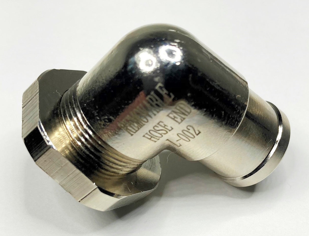 EZ Oil Drain Valve L-002 Removable 90° Elbow 5/8" OD Nipple for Truck Valves