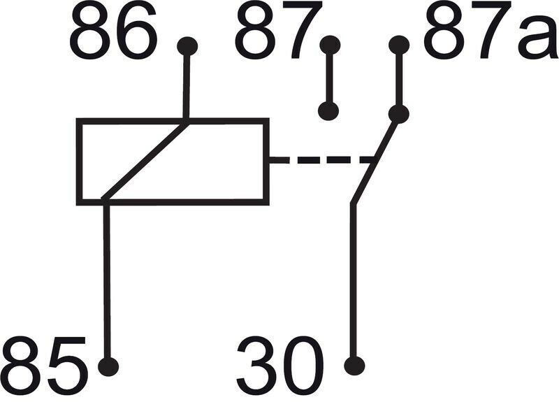 GEBE 991121 5 Terminal Pin Changeover Relay 6V 30/40A - Made in Germany