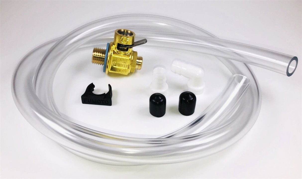 Fumoto F139S Oil Drain Valve with Heavy Duty 3' Hose Kit for Fumoto Short Nipple - S/S F109S