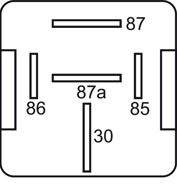 GEBE 990921 5 Terminal Heavy Duty Changeover Relay Resistor 12V 80/100A Germany