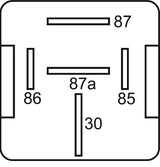 GEBE 990921 5 Terminal Heavy Duty Changeover Relay Resistor 12V 80/100A Germany