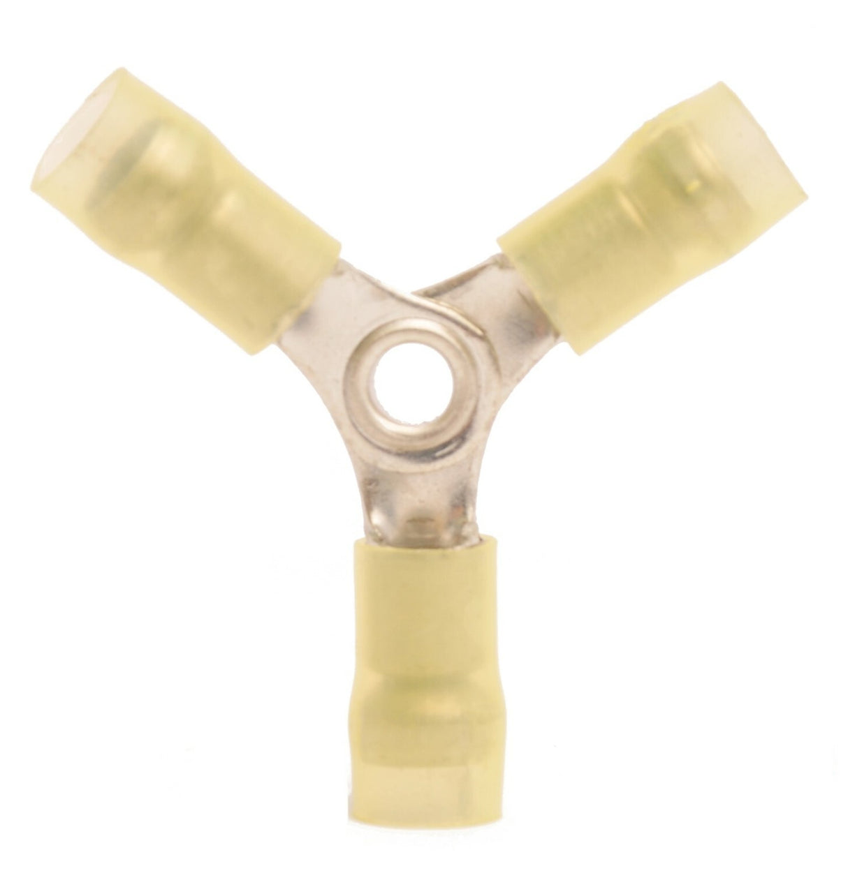 MVP 25 3-Way Wye Y Wire Terminal Splice Connector Yellow 10-12 AWG Nylon Insul.