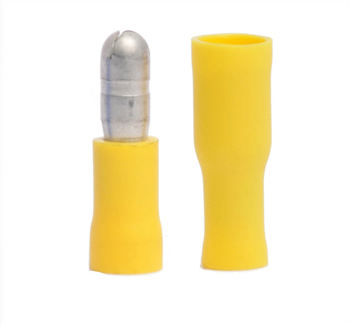 MVP 25 Sets 10-12 AWG Yellow Vinyl Insulated Male & Female Bullet Terminal .195"