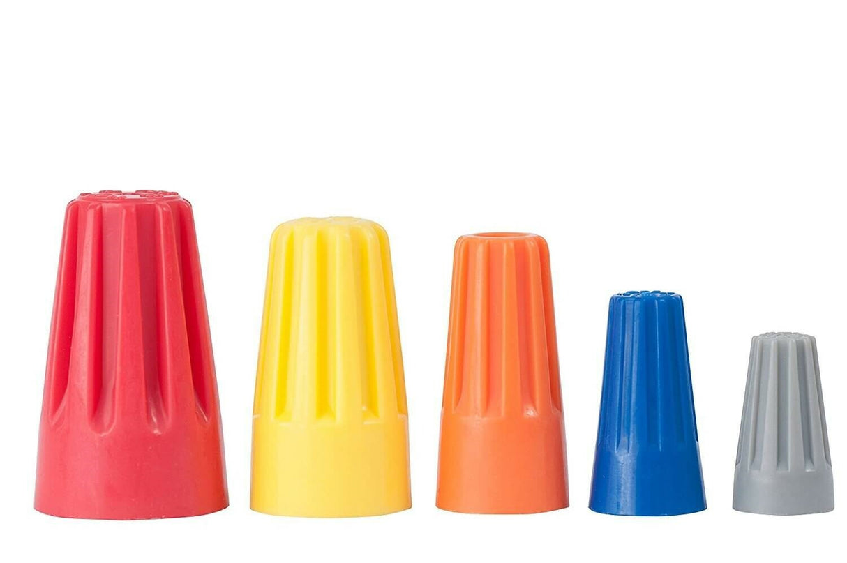 MVP 300 Mixed Twist On Wire Connectors 10-22 AWG Red Yellow Orange Blue Grey
