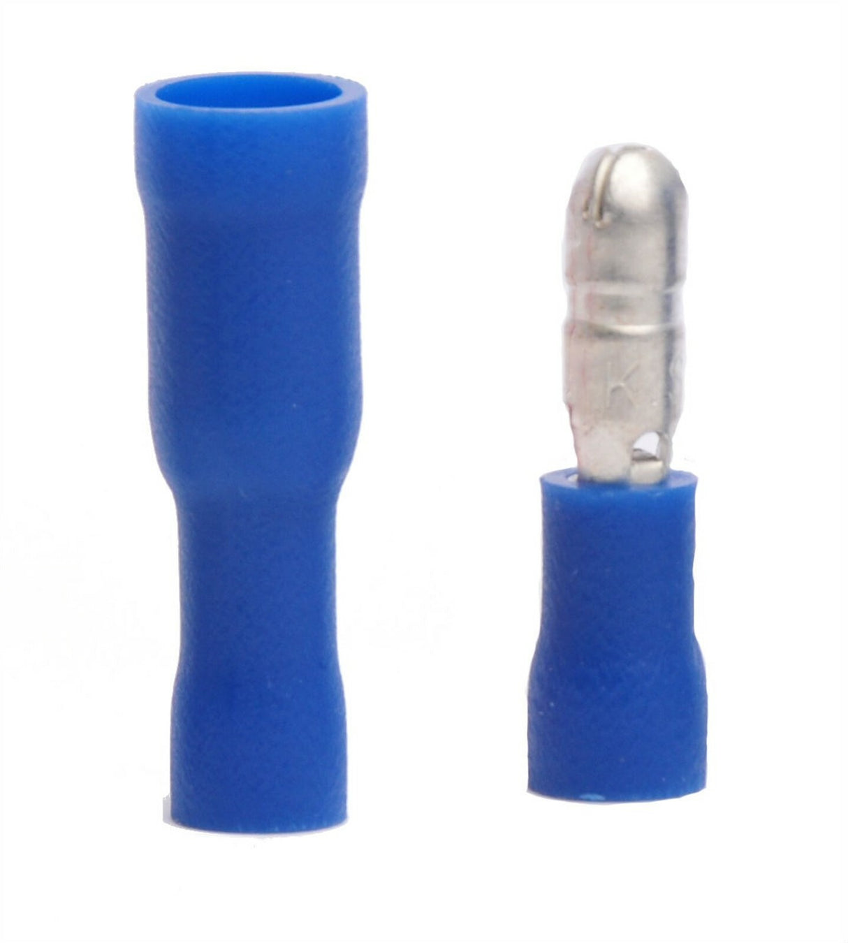 MVP 50 Sets 14-16 AWG Blue Vinyl Insulated Male & Female Bullet Terminal .180"