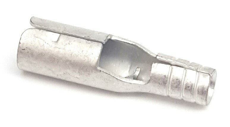 100 Non-Insulated Female Bullet Connector Terminals 14-16 AWG .157" TBM14U-157