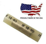MVP 25 Yellow Nylon Butt Splice Terminal Connectors 12-10 AWG Gauge USA -TBS10N