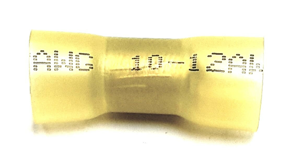MVP 25 Yellow 10-12 AWG Heat Shrink Butt Splice Parallel Connector Terminals