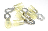 MVP 100 Yellow 10-12 AWG Nylon Insulated Multi Stud Ring Terminals #6 #8 #10