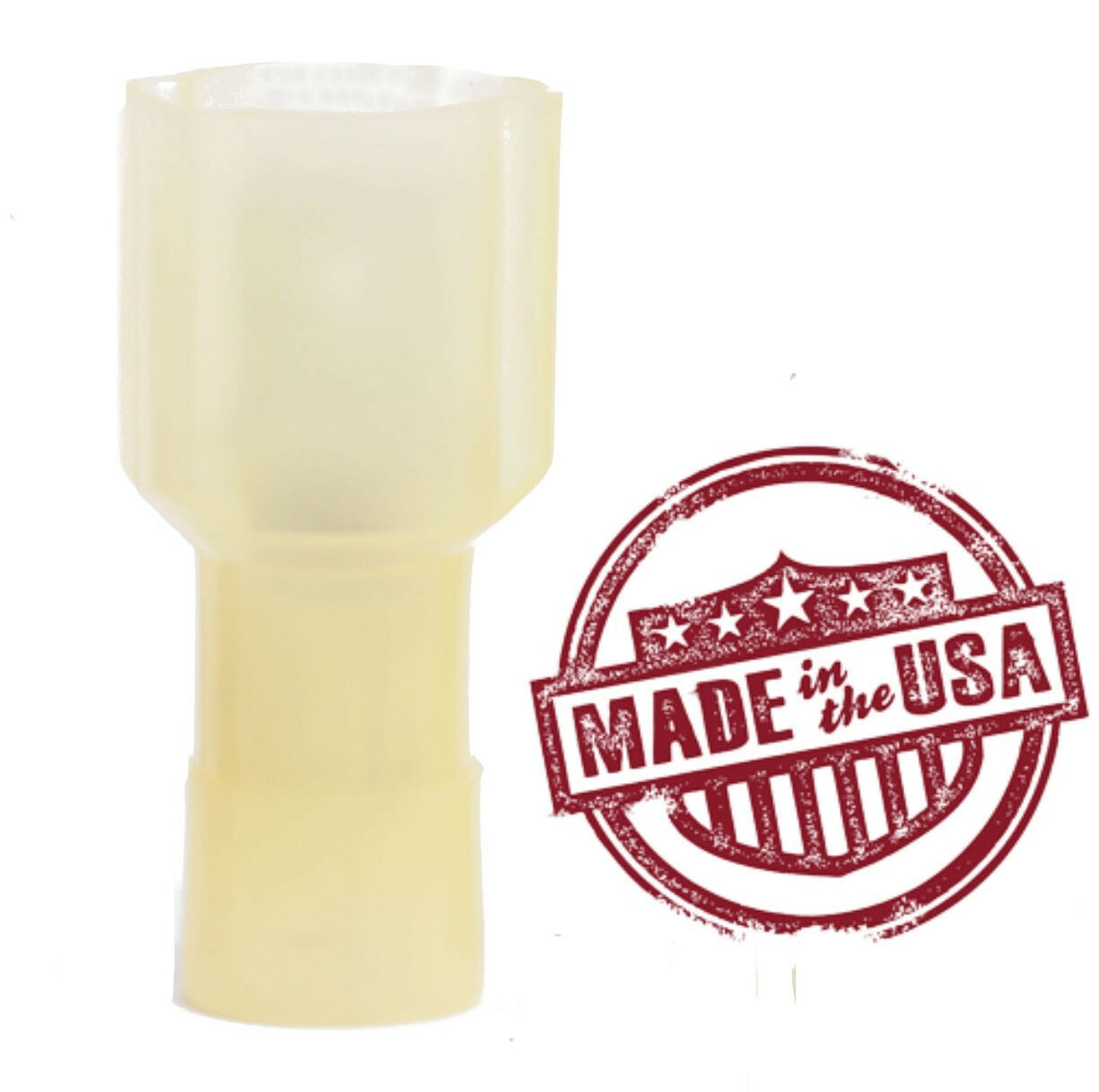 MVP 50 Male Fully Insulated 1/4" Quick Connect Yellow 10-12 Gauge Wire Terminals