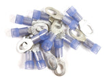 MVP 50 Blue 14-16 AWG Gauge Nylon Insulated Multi Stud Ring Terminals #6 #8 #10