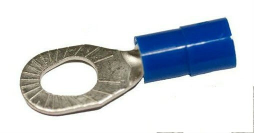 MVP 100 Blue 14-16 AWG Gauge Vinyl Insulated Multi Stud Ring Terminals #6 #8 #10