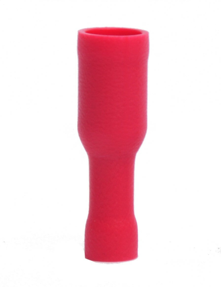 MVP 100 Pack 18-22 AWG Ga Red Vinyl Insulated Female Bullet Terminal .180"