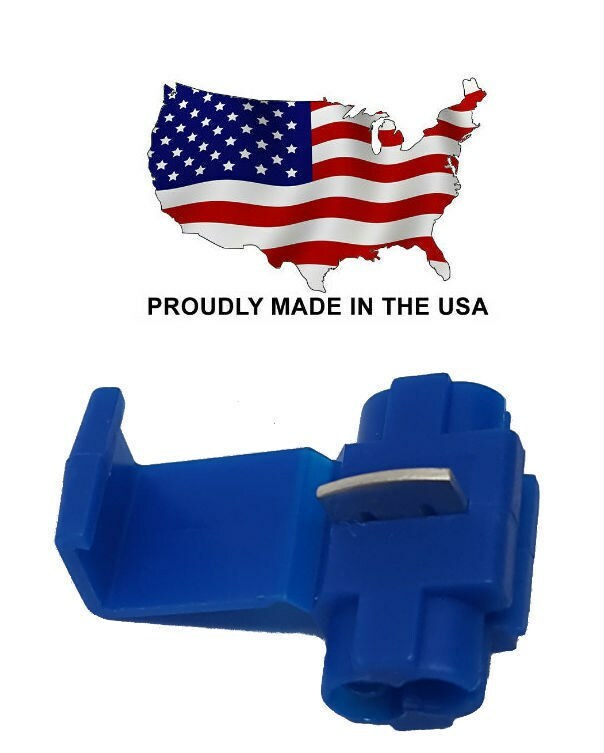MVP 1000 Blue Quick Splice Tap Wire Terminal Connector 14-18 AWG Gauge USA -TQ14