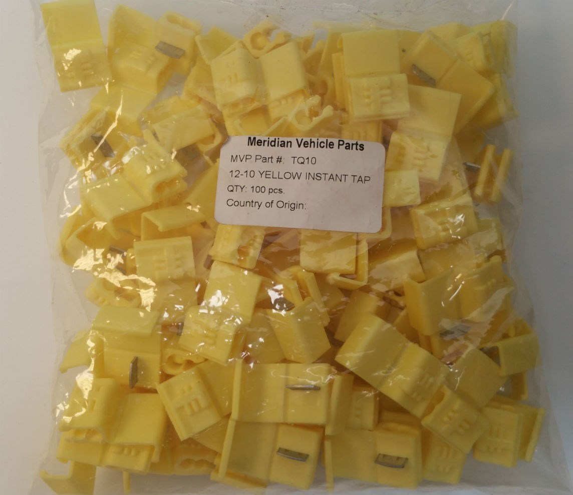 MVP 50 Yellow 10-12 AWG Quick Splice Instant Tap Wire Terminal Connector - TQ10