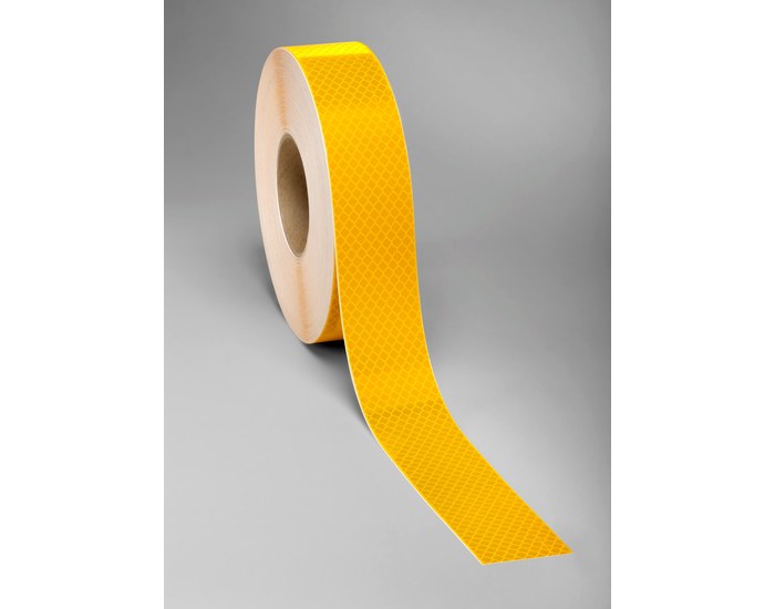 3M 2" x 150' Roll Fluorescent Yellow Reflective Tape 983 Series *10-Year* 34294