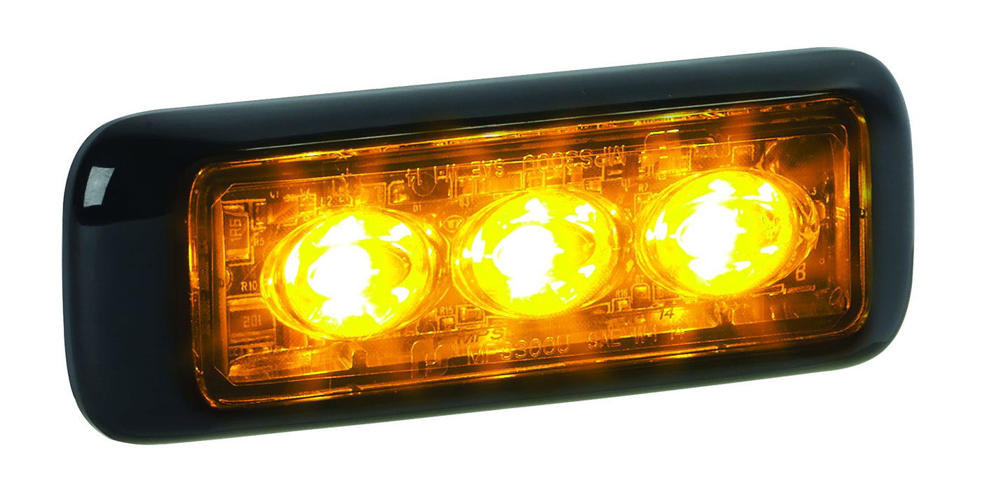 Federal Signal MPS300U-A Amber MicroPulse Ultra 3 Class 2 3-LED Warning Light