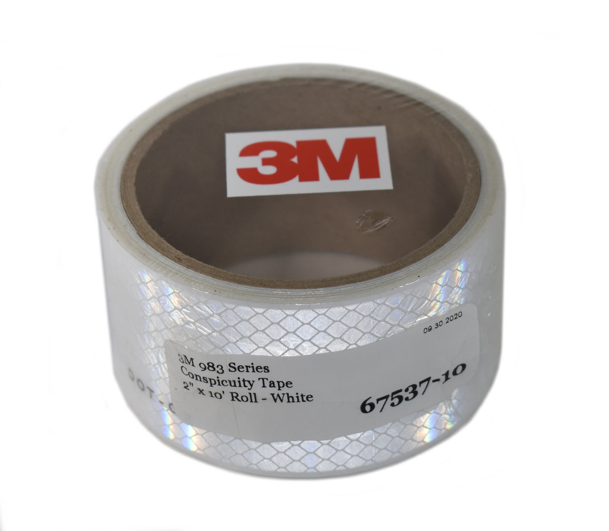 3M 67537-10 - 2" x 10' 983-10 Diamond Grade Solid White DOT-C2 Reflective Tape
