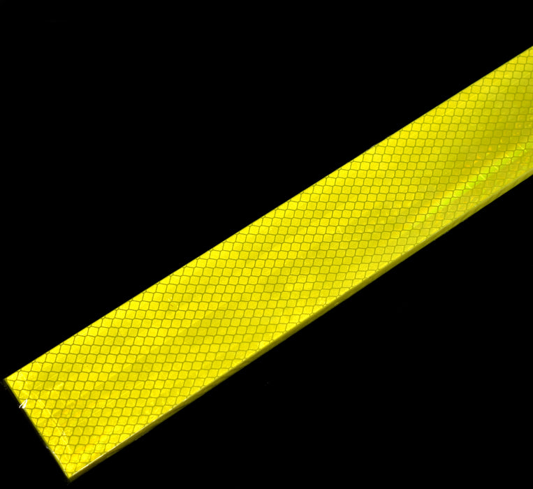 3M 983-23 Diamond Grade 1" x 12" Emergency Vehicle Marking Tape Fluorescent Yellow-Green - 10 Pack