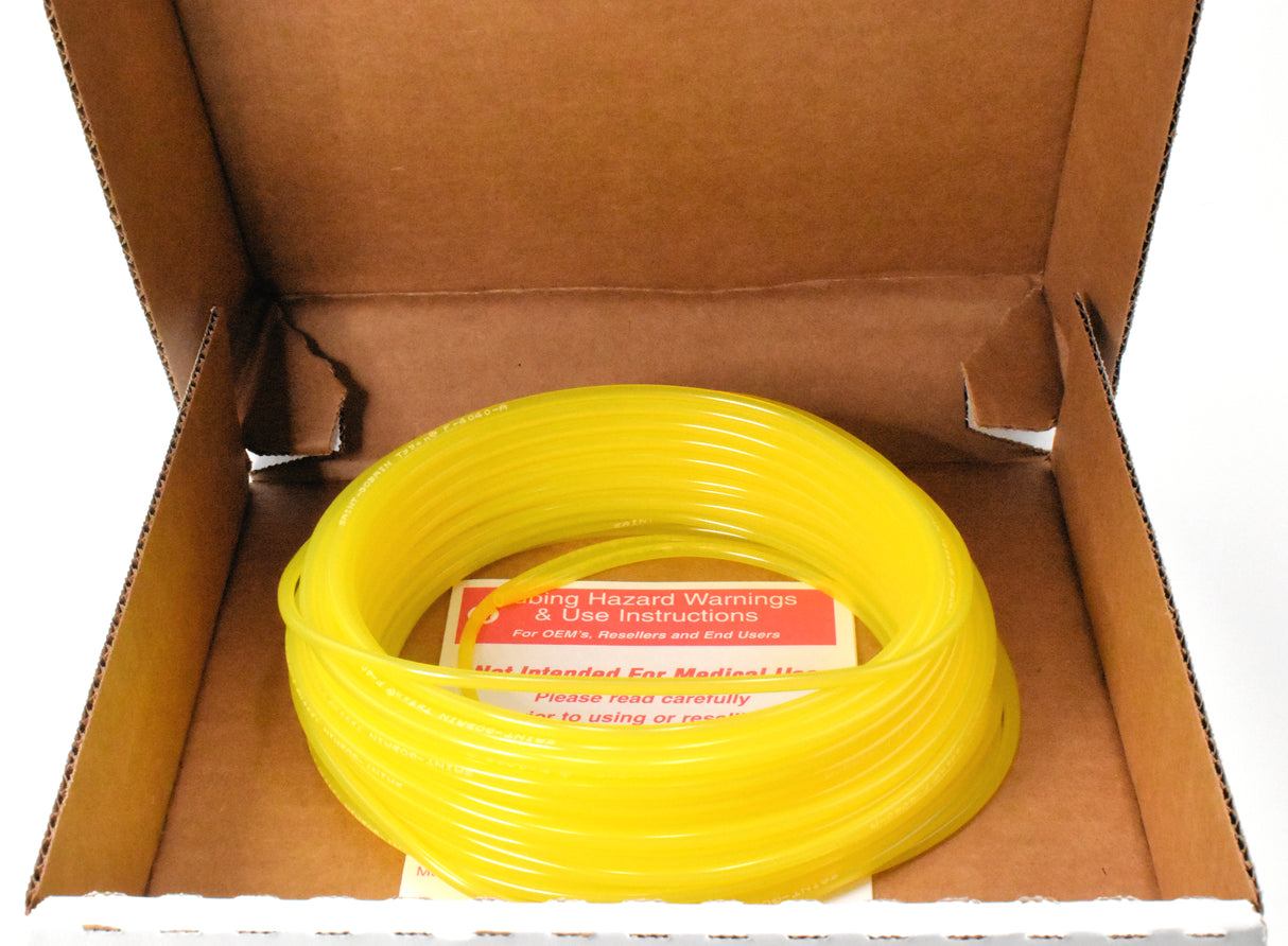 Tygon F-4040-A PVC Fuel Tubing, 0.08" ID, 0.140" OD, 0.030" Wall, 50' Length, Yellow