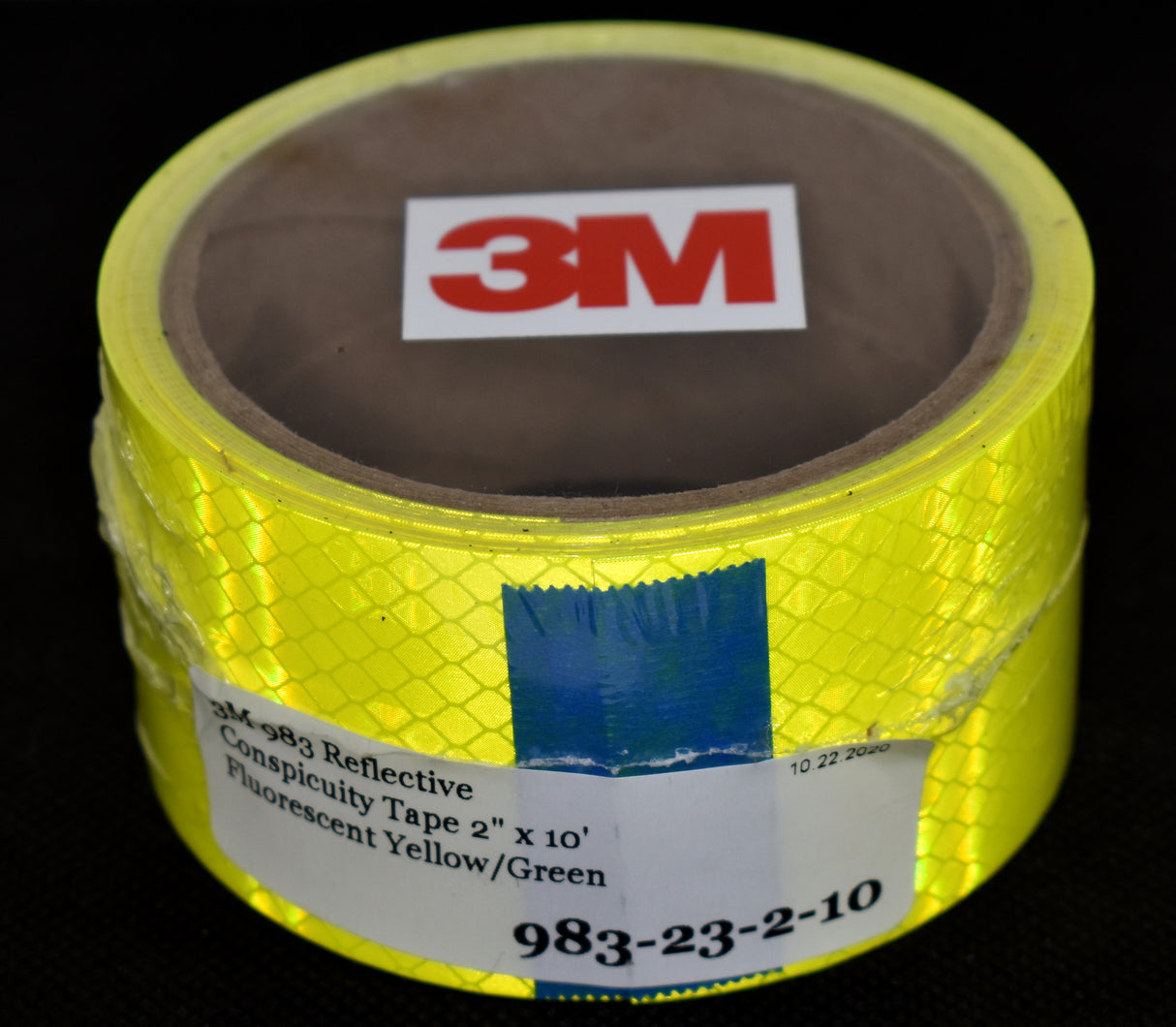 3M 2" x 10' 983-23 Fluorescent Yellow Green Reflective Tape
