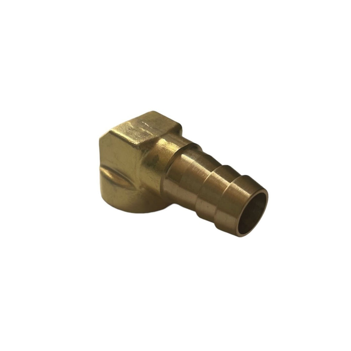 90-Degree Brass Hose Connector for Valves with 3/8" Short Nipples