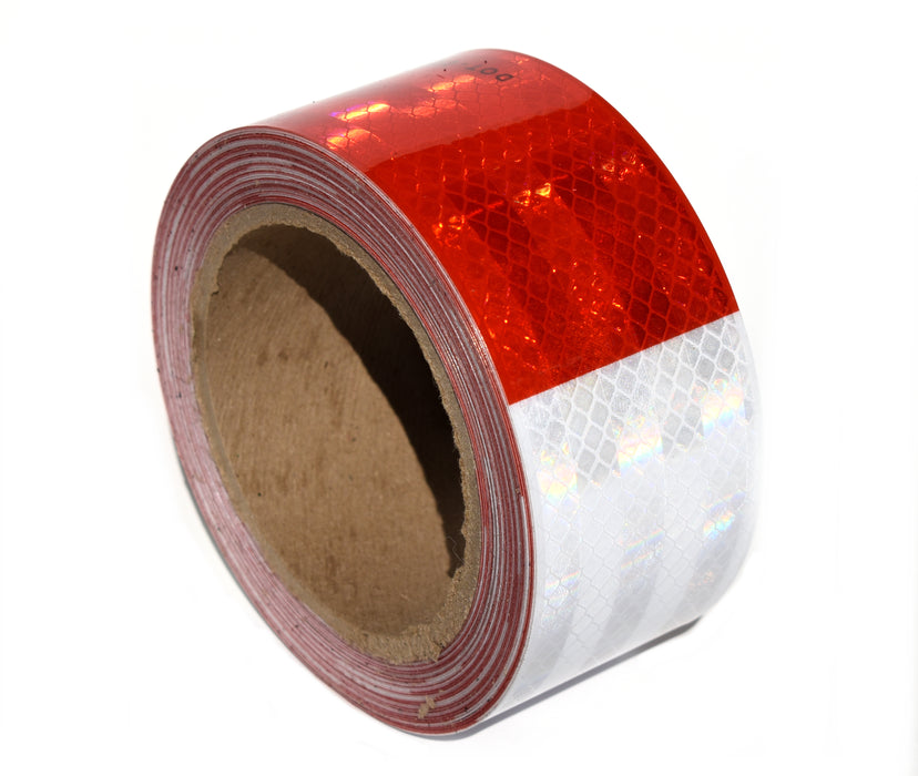3M 67535 2" x 30' 983-326 Series 6" Red 6" White Conspicuity Reflective Tape USA