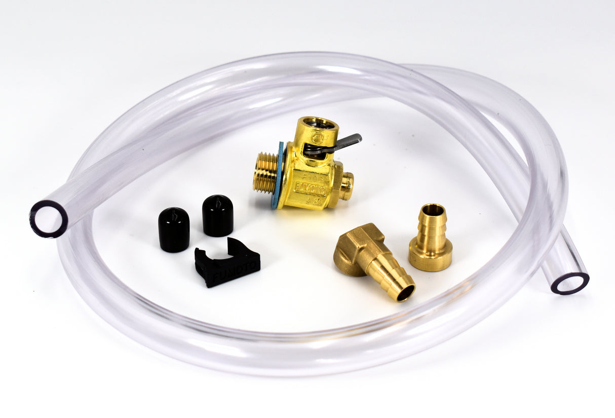 Fumoto F104S Oil Drain Valve with HD Brass 3' Hose Kit for Fumoto S/SX Nipple