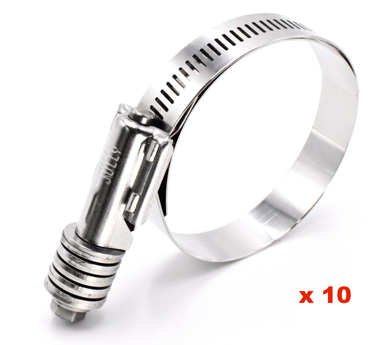 Jolly (10) JC350 Stainless Steel Constant Tension Hose Clamps SAE 362 2-3/4" to 3-5/8" Repl. CT350LSS