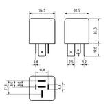 GEBE 990921 5 Terminal Heavy Duty Changeover Relay Resistor 12V 80/100A Germany