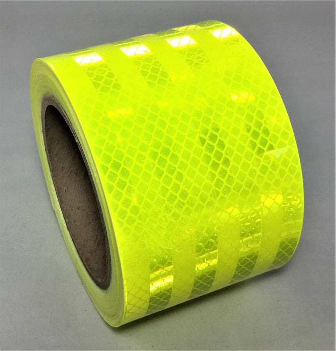 3M 3" x 30' Fluorescent Yellow-Green 983-23 Retro Reflective Marking Tape