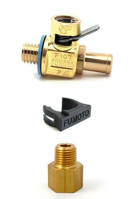Fumoto F137N Quick Oil Drain Valve with ADP710 M12-1.75 F to 1/4" NPT M Adapter
