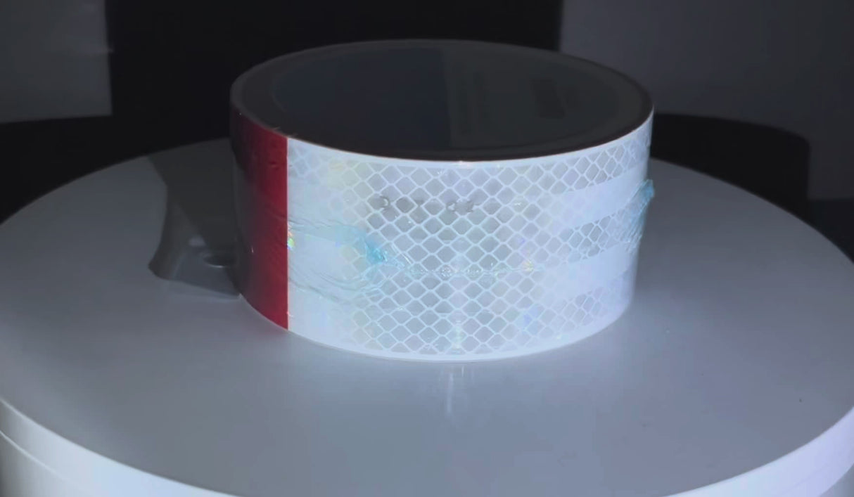 3M 67535 2" x 30' 983-326 Series 6" Red 6" White Conspicuity Reflective Tape USA