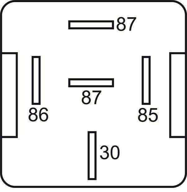 GEBE 994901 Skirted Relay 5 Terminal SPDT 12V 30/40A with Diode Made in Germany