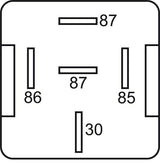 GEBE 994901 Skirted Relay 5 Terminal SPDT 12V 30/40A with Diode Made in Germany