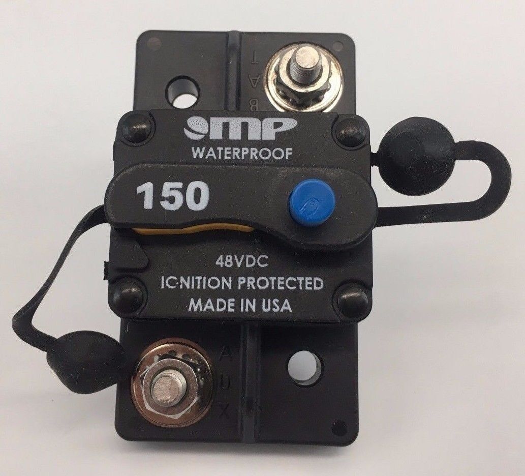 Mechanical Products - 120 Amp High Amperage Surface Mount Circuit Breaker Type 3 Manual Reset DC - Series 17