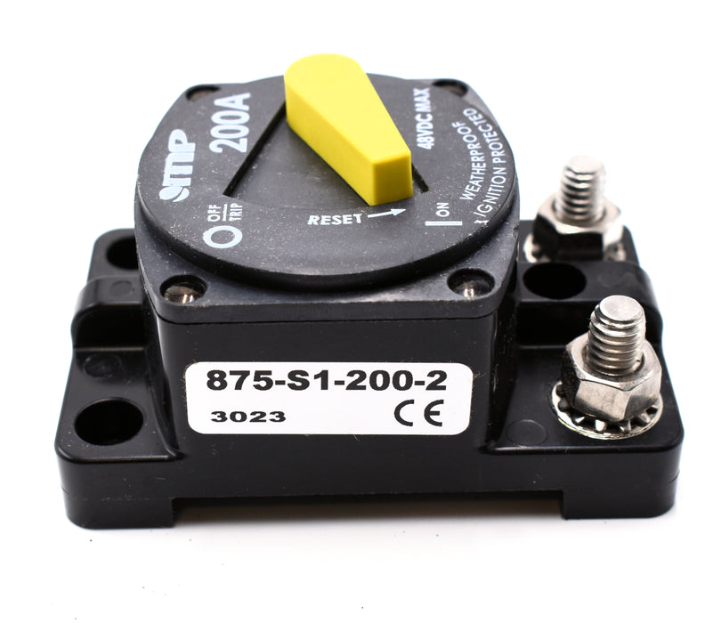 Mechanical Products - 200 Amp High Amperage Surface Mount Circuit Breaker Type 3 Manual Reset DC - Series 87