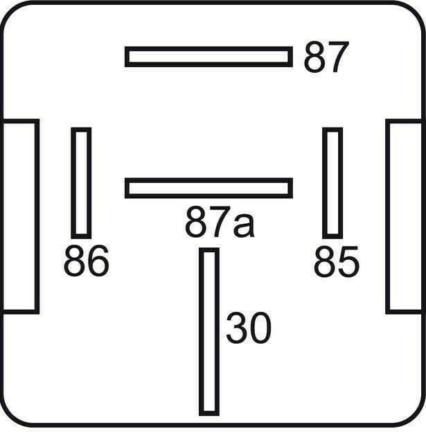 GEBE 991011 HD Relay 24 Volts 40/30 Amps 5 Terminals SPDT Diode Sealed - Germany