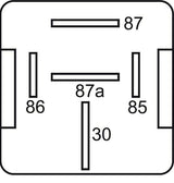 GEBE 991011 HD Relay 24 Volts 40/30 Amps 5 Terminals SPDT Diode Sealed - Germany