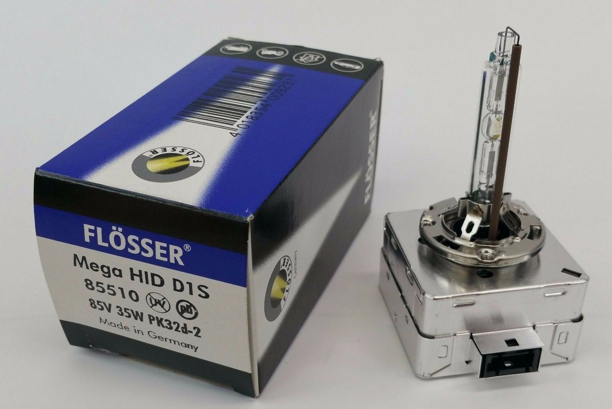 Flosser 85510 85V/35W D1S Mega White HID Xenon Lamp 5000Â°k Light