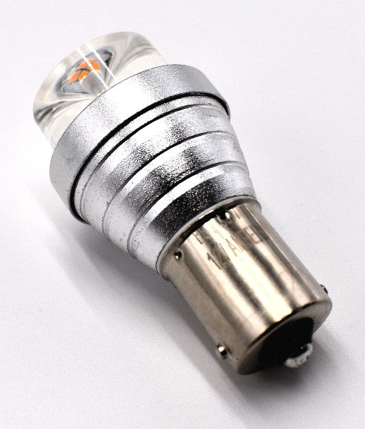Flosser 916677 Amber BA15S 12V 21W LED Mini Bulb 1156 Equivalent