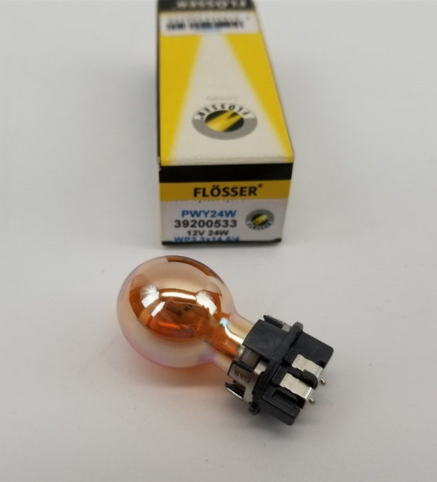 Flosser 39200533 Chrome Silver Amber Bulb 12-14 VW CC 14-15 Volvo XC60 V60 S60
