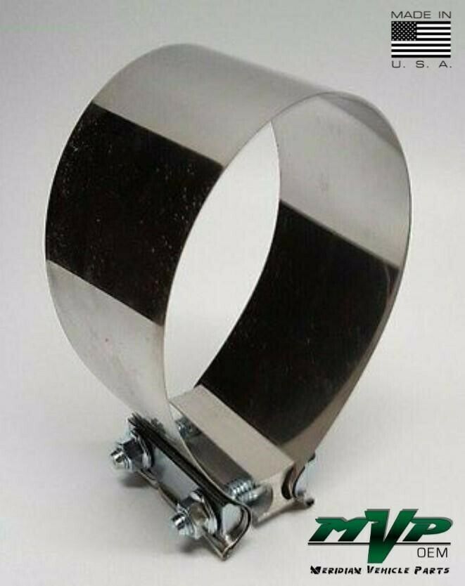 MVP 3-1/2" Stainless Steel Butt Joint Style Exhaust Clamp - JB35ST